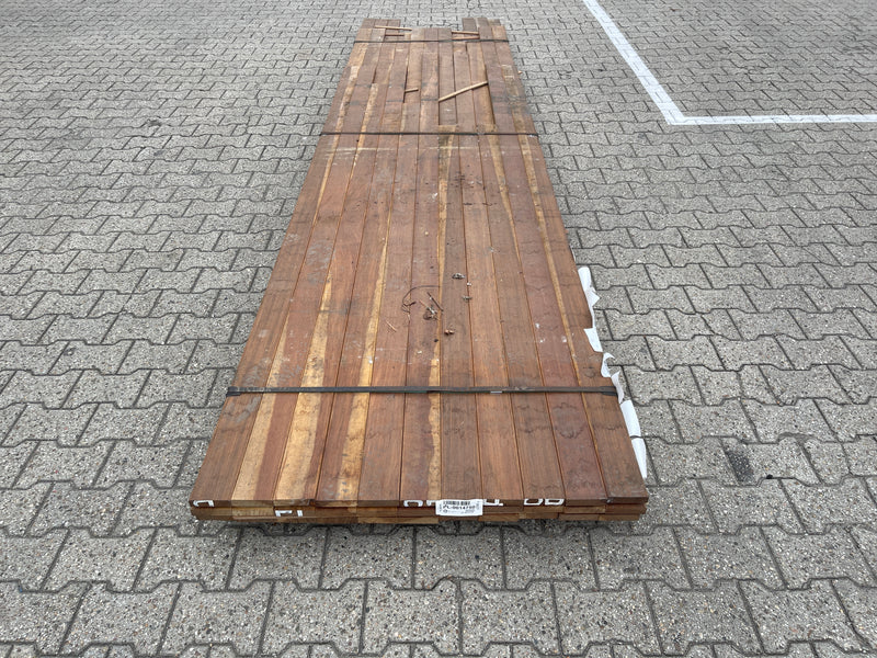 Guyana Ipé Geschaafd 21x90mm (Country Grade) - lengte 3/215cm, 1/245cm, 1/275cm, 5/305cm, 2/335cm, 3/365cm, 12/395cm, 6/430cm