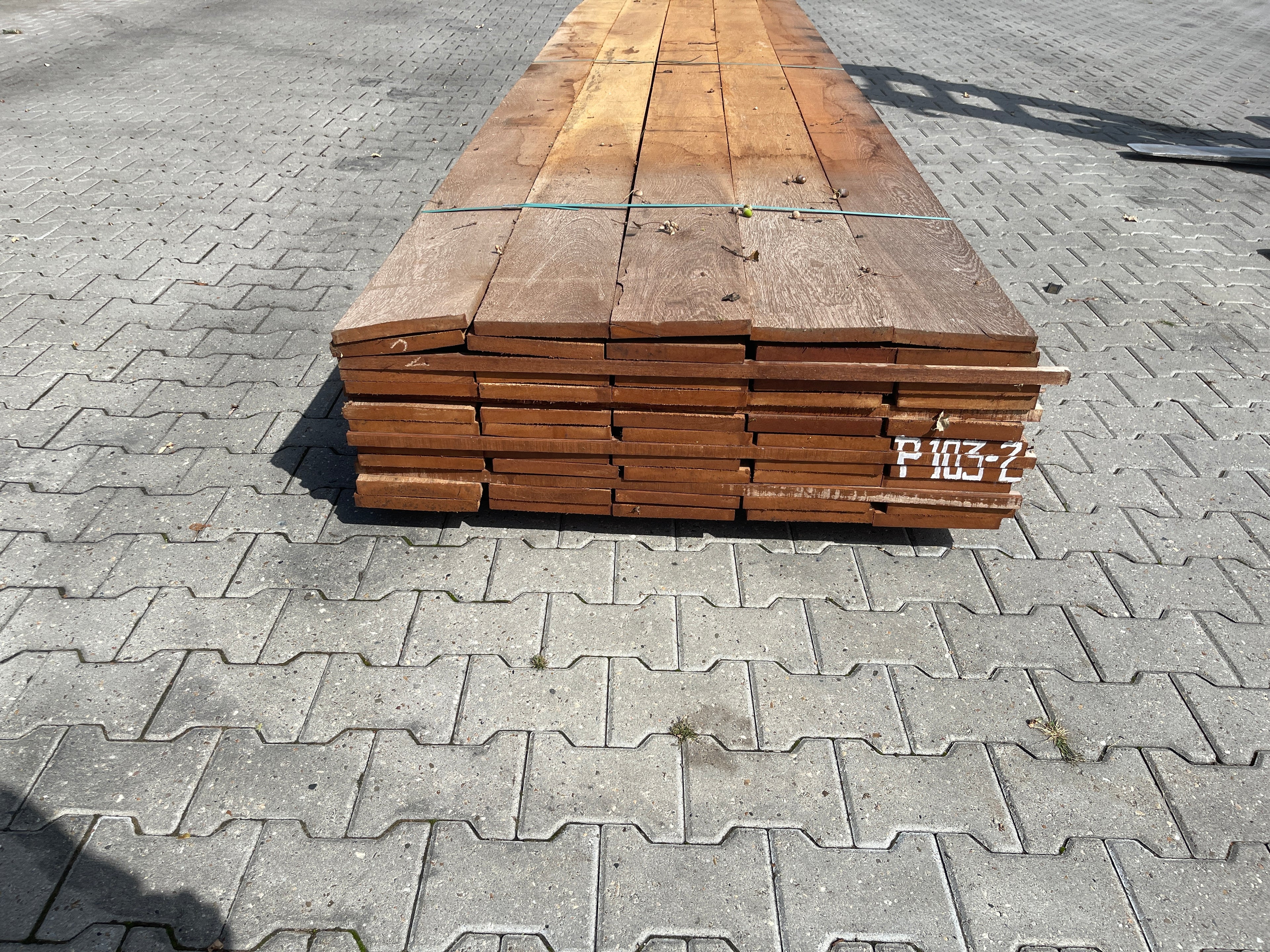 Angelim Pedra Planken Fijnbezaagd 20x200mm - lengte 450cm, 50 stuks