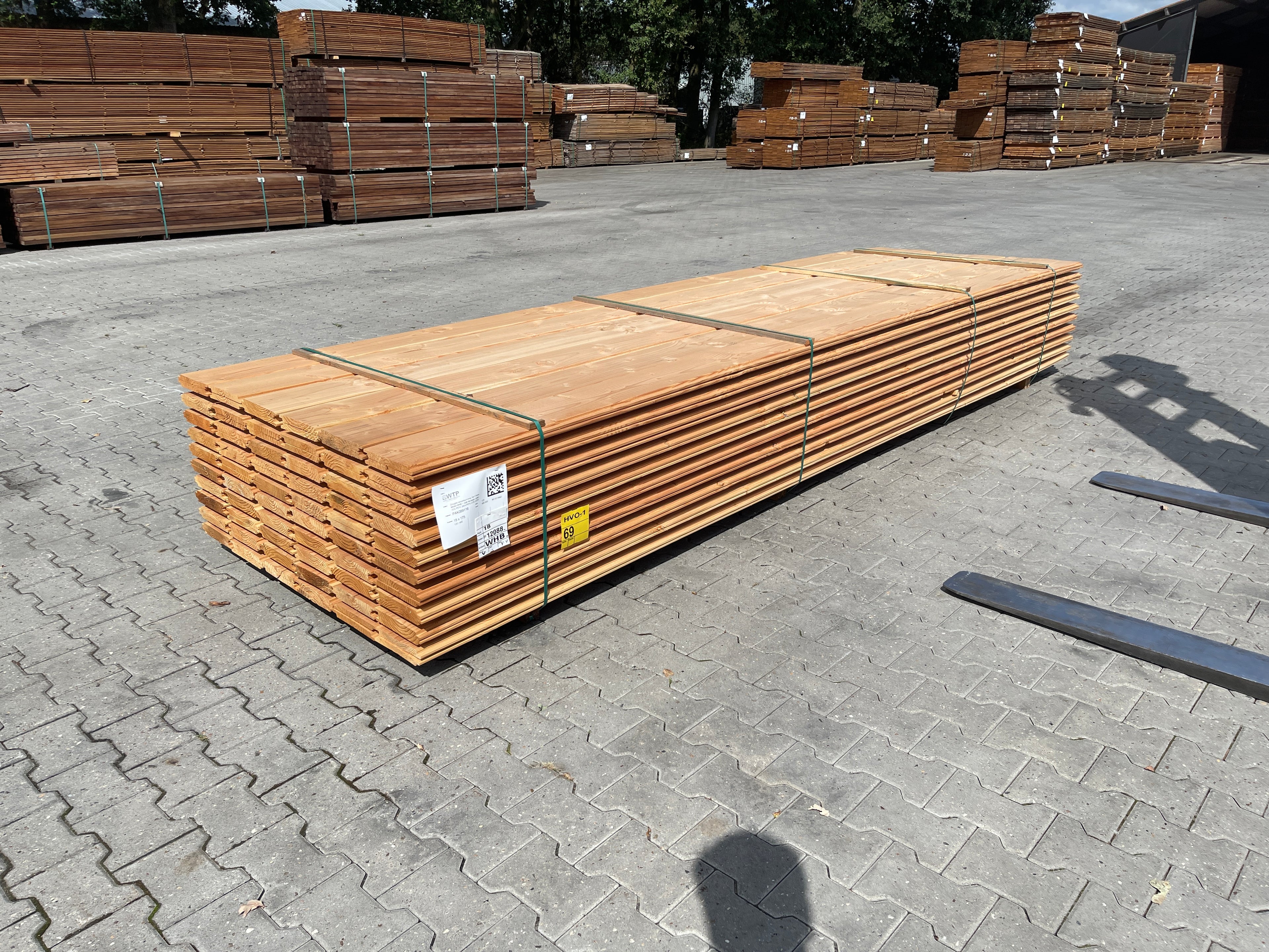 Douglas Wisselsponning 18x190mm - Lengte 400cm, 120 stuks