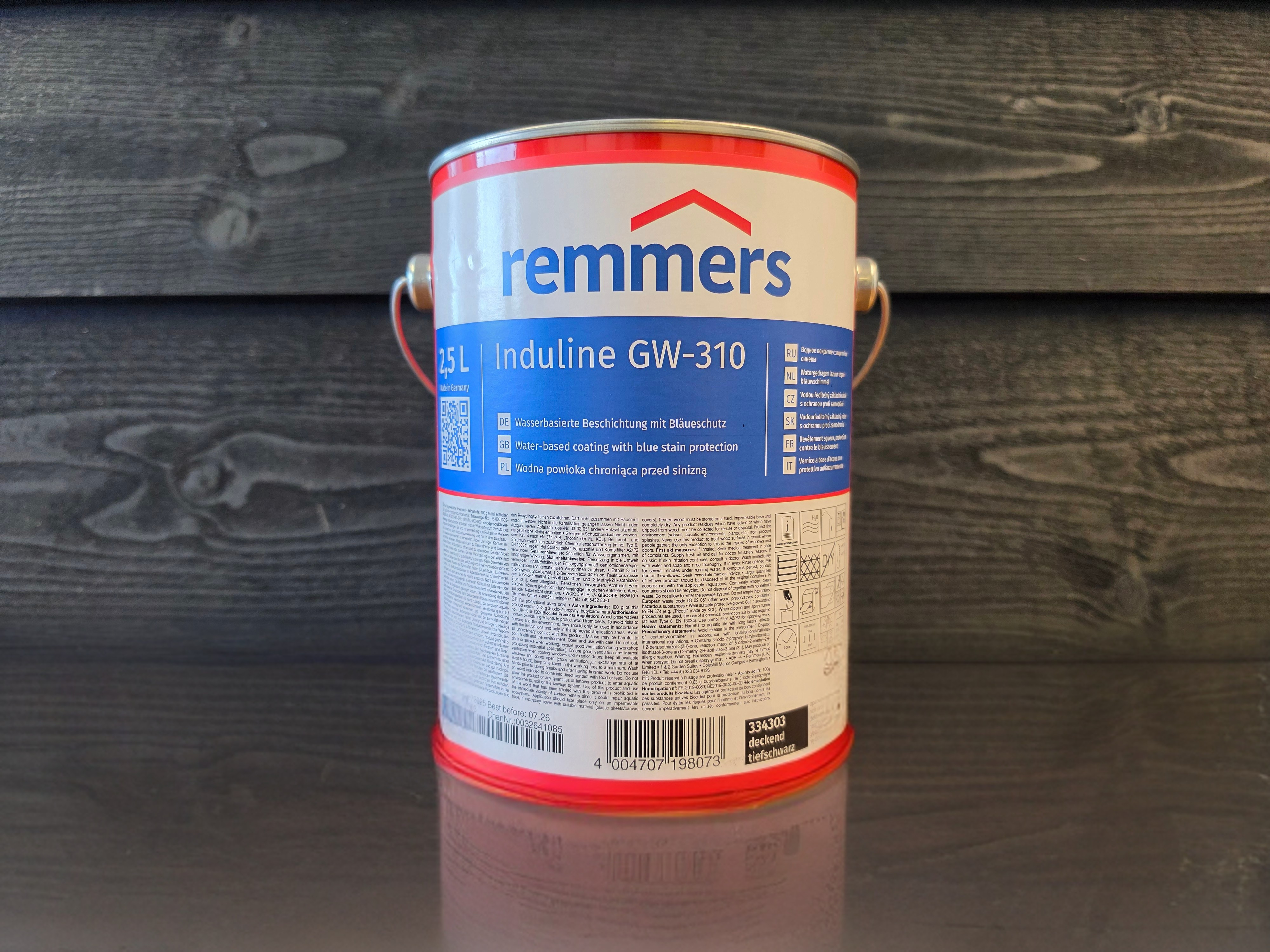 Remmers Induline GW-310 Diepzwart 2,5L